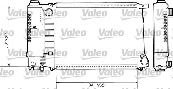 Valeo 730365 - Радиатор, охлаждане на двигателя vvparts.bg