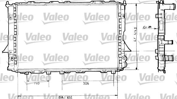 Valeo 730362 - Радиатор, охлаждане на двигателя vvparts.bg