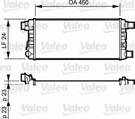 Valeo 730309 - Радиатор, охлаждане на двигателя vvparts.bg