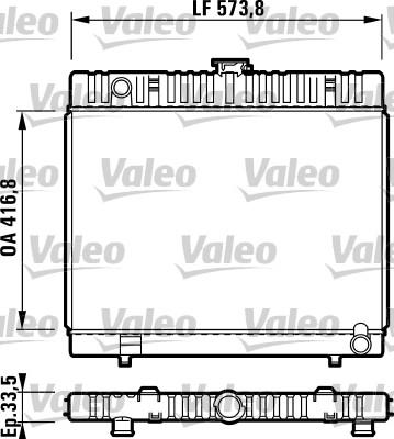 Valeo 730302 - Радиатор, охлаждане на двигателя vvparts.bg