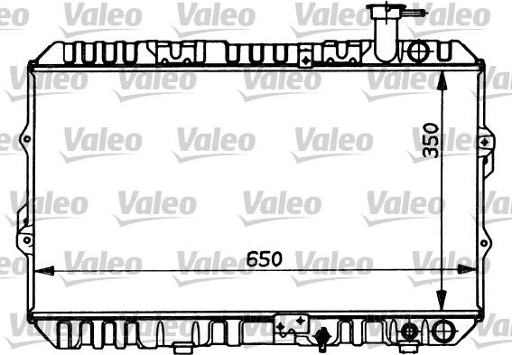 Valeo 730316 - Радиатор, охлаждане на двигателя vvparts.bg