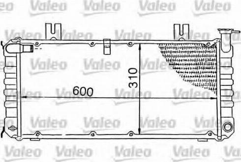 Valeo 730318 - Радиатор, охлаждане на двигателя vvparts.bg