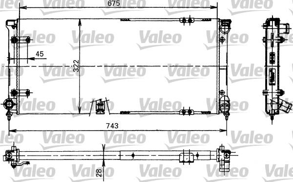 Valeo 730370 - Радиатор, охлаждане на двигателя vvparts.bg