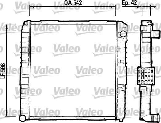 Valeo 730378 - Радиатор, охлаждане на двигателя vvparts.bg