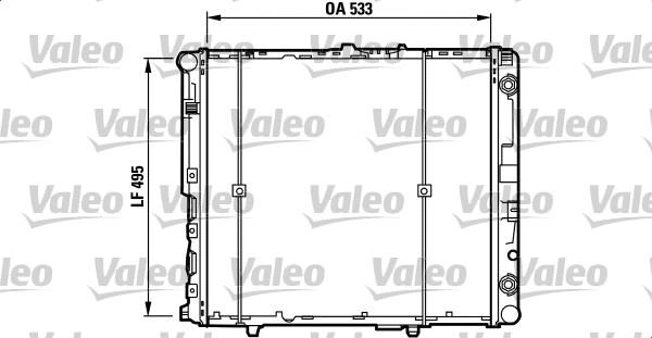 Valeo 730298 - Радиатор, охлаждане на двигателя vvparts.bg