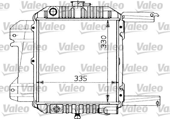 Valeo 730261 - Радиатор, охлаждане на двигателя vvparts.bg