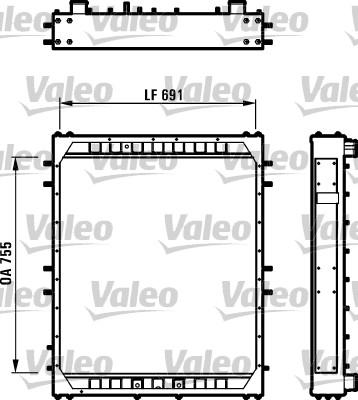 Valeo 730239 - Радиатор, охлаждане на двигателя vvparts.bg