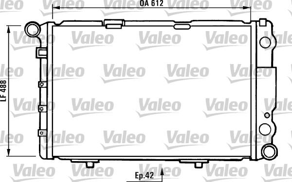 Valeo 730233 - Радиатор, охлаждане на двигателя vvparts.bg