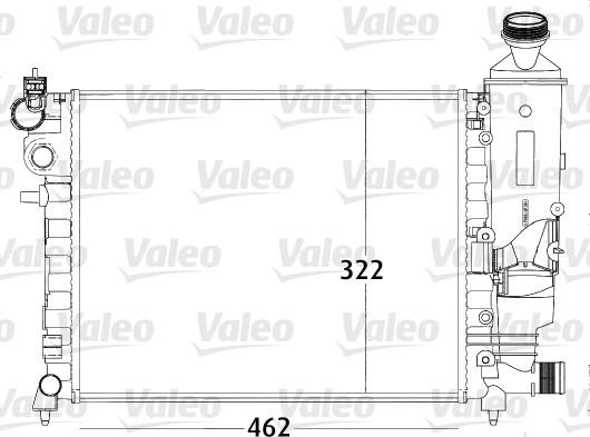 Valeo 731498 - Радиатор, охлаждане на двигателя vvparts.bg