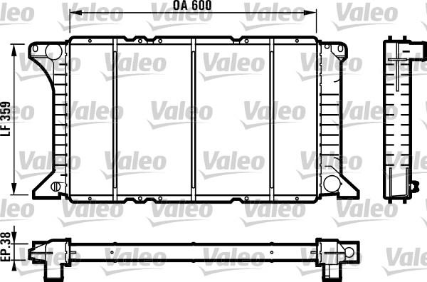 Valeo 731492 - Радиатор, охлаждане на двигателя vvparts.bg