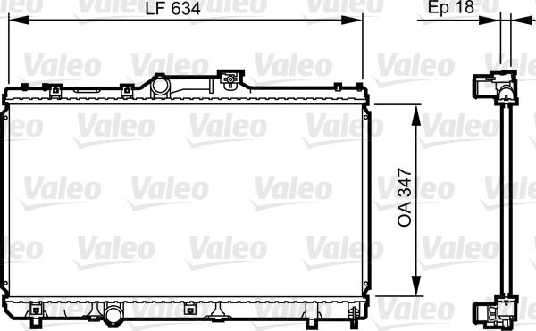 Valeo 731441 - Радиатор, охлаждане на двигателя vvparts.bg