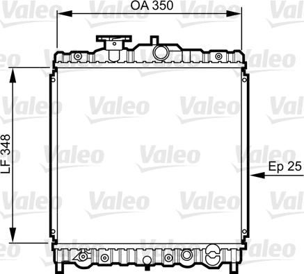 Valeo 731459 - Радиатор, охлаждане на двигателя vvparts.bg