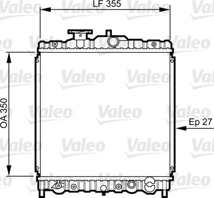 Valeo 731469 - Радиатор, охлаждане на двигателя vvparts.bg