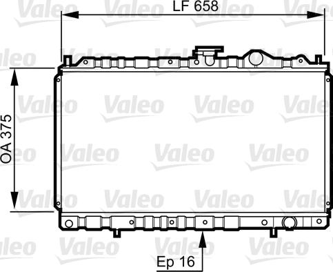 Valeo 731462 - Радиатор, охлаждане на двигателя vvparts.bg