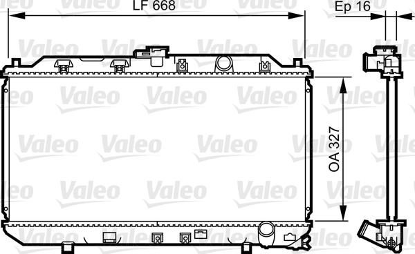 Valeo 731467 - Радиатор, охлаждане на двигателя vvparts.bg