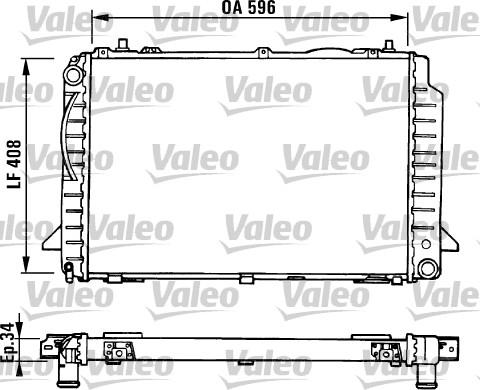 Valeo 731429 - Радиатор, охлаждане на двигателя vvparts.bg