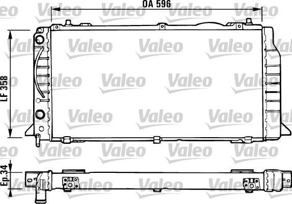 Valeo 731422 - Радиатор, охлаждане на двигателя vvparts.bg