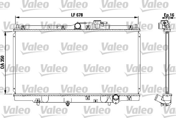 Valeo 731471 - Радиатор, охлаждане на двигателя vvparts.bg