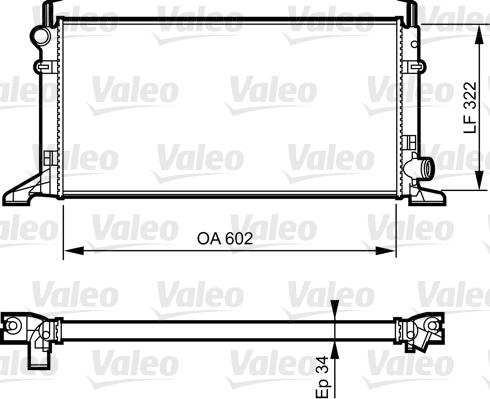 Valeo 731594 - Радиатор, охлаждане на двигателя vvparts.bg