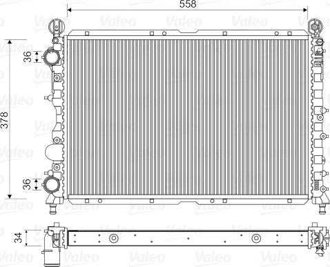 Valeo 731591 - Радиатор, охлаждане на двигателя vvparts.bg