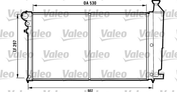 Valeo 731557 - Радиатор, охлаждане на двигателя vvparts.bg