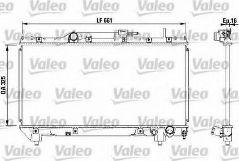 Valeo 731566 - Радиатор, охлаждане на двигателя vvparts.bg