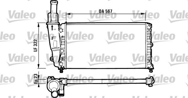 Valeo 731562 - Радиатор, охлаждане на двигателя vvparts.bg