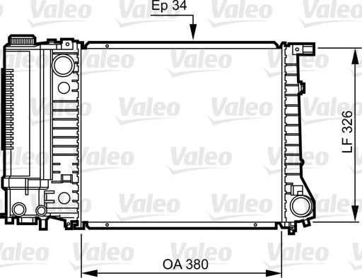 Valeo 731509 - Радиатор, охлаждане на двигателя vvparts.bg