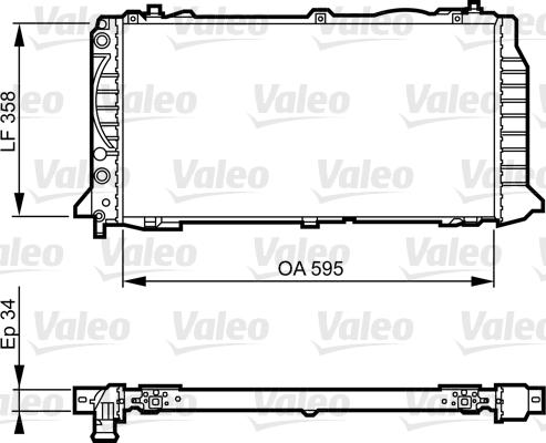 Valeo 731501 - Радиатор, охлаждане на двигателя vvparts.bg