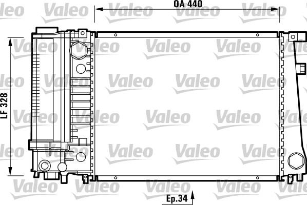 Valeo 731510 - Радиатор, охлаждане на двигателя vvparts.bg
