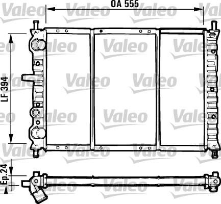 Valeo 731581 - Радиатор, охлаждане на двигателя vvparts.bg