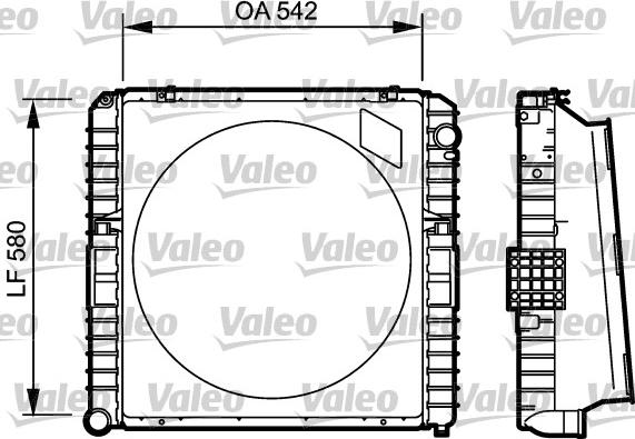 Valeo 731535 - Радиатор, охлаждане на двигателя vvparts.bg