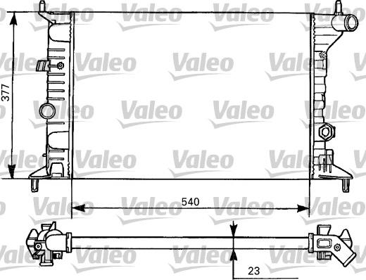 Valeo 731525 - Радиатор, охлаждане на двигателя vvparts.bg