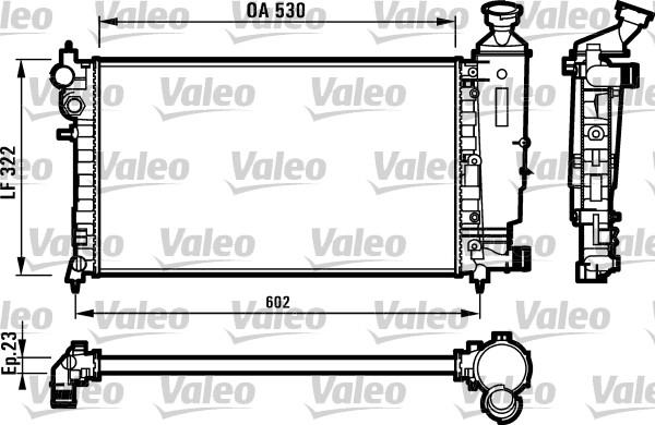 Valeo 731526 - Радиатор, охлаждане на двигателя vvparts.bg