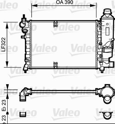 Valeo 731528 - Радиатор, охлаждане на двигателя vvparts.bg