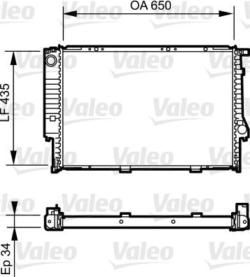 Valeo 731523 - Радиатор, охлаждане на двигателя vvparts.bg