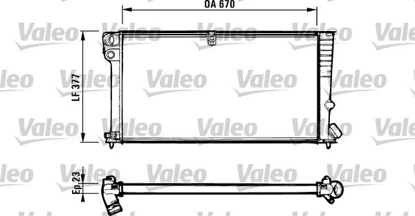 Valeo 731570 - Радиатор, охлаждане на двигателя vvparts.bg