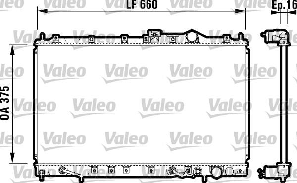 Valeo 731648 - Радиатор, охлаждане на двигателя vvparts.bg