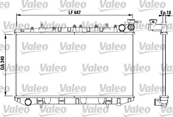 Valeo 731659 - Радиатор, охлаждане на двигателя vvparts.bg