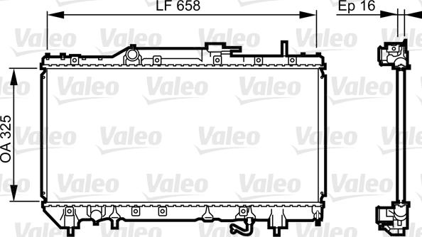 Valeo 731685 - Радиатор, охлаждане на двигателя vvparts.bg