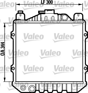 Valeo 731093 - Радиатор, охлаждане на двигателя vvparts.bg