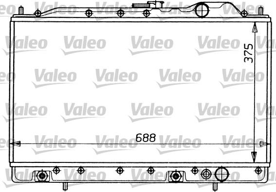 Valeo 731054 - Радиатор, охлаждане на двигателя vvparts.bg