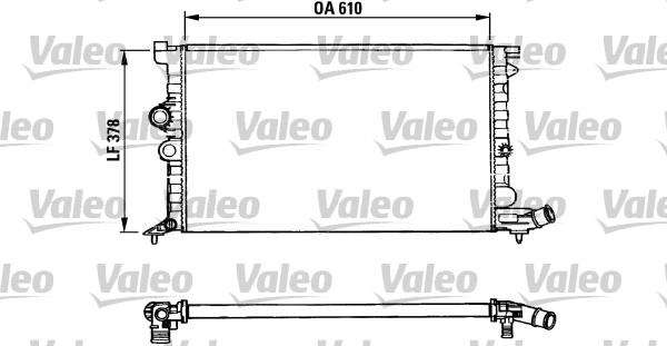 Valeo 731009 - Радиатор, охлаждане на двигателя vvparts.bg