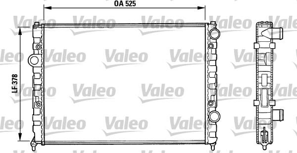 Valeo 731005 - Радиатор, охлаждане на двигателя vvparts.bg