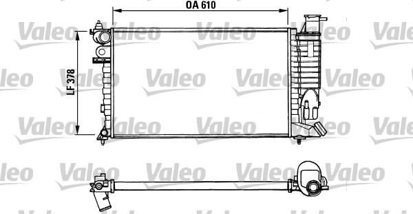 Valeo 731010 - Радиатор, охлаждане на двигателя vvparts.bg