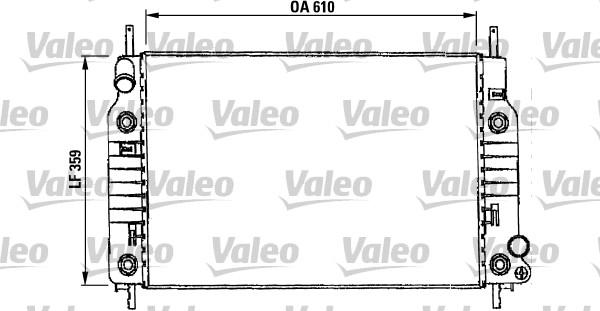 Valeo 731017 - Радиатор, охлаждане на двигателя vvparts.bg