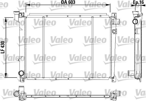 Valeo 731087 - Радиатор, охлаждане на двигателя vvparts.bg