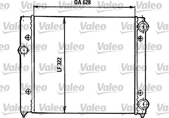 Valeo 731030 - Радиатор, охлаждане на двигателя vvparts.bg