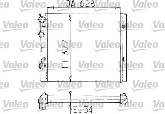 Valeo 731038 - Радиатор, охлаждане на двигателя vvparts.bg