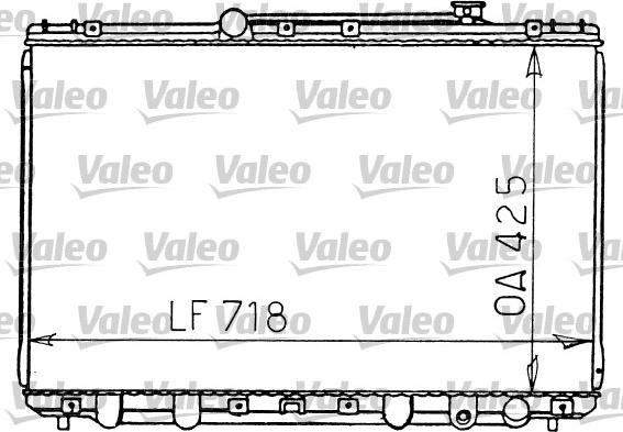 Valeo 731196 - Радиатор, охлаждане на двигателя vvparts.bg